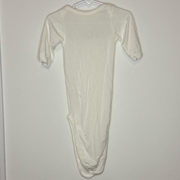 “Milkin' It” Knotted Baby Gown - White - Picture 2 of 4
